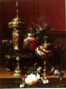 Floral, beautiful classical still life of flowers.056